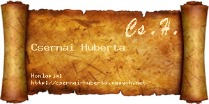 Csernai Huberta névjegykártya